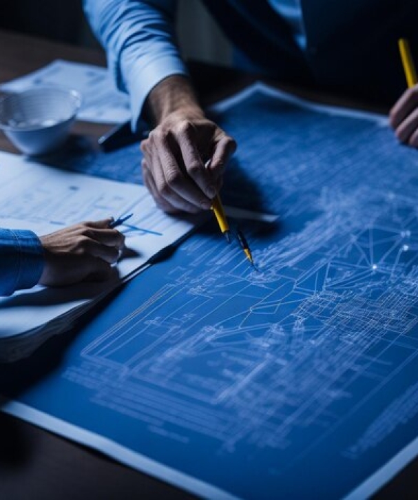 architect-engineer-design-working-blueprint-planning-concept-construction-concept_939033-3059